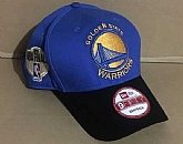 Warriors Team Logo 2019 NBA Champions Blue Black Peaked Adjustable Hat GS,baseball caps,new era cap wholesale,wholesale hats